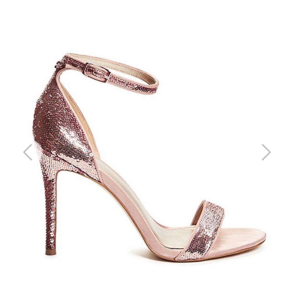 NIB Guess Kahlua Sequin Ankle Strap Heel - Picture 4 of 7